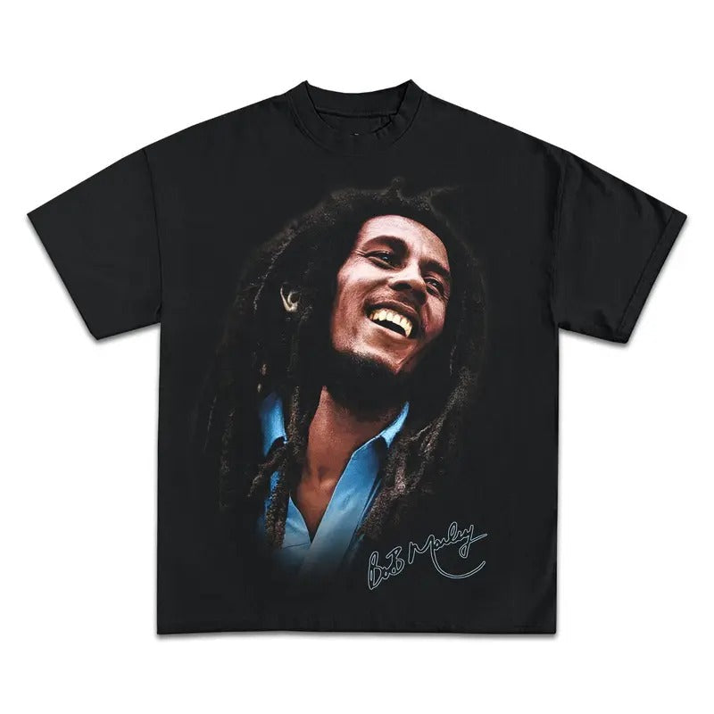 BOB MARLEY  VINTAGE GRAPHIC T-SHIRT - STREETWEAR