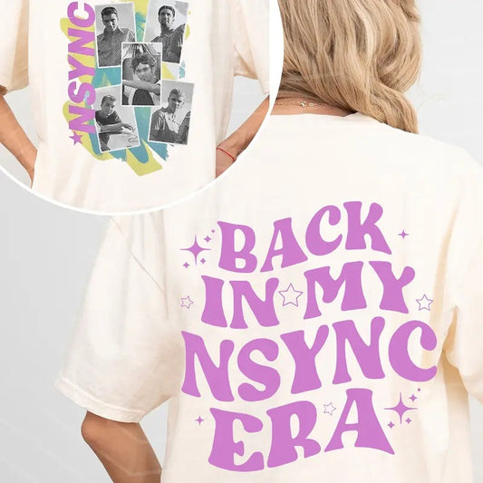 Back In My Nsync Era Shirt, Retro Pop Boy Band Shirt, Nsync Forever, 90s Boy Band Reunion Shirt, Nsync Trolls Reunion Shirt, Gift For Fan, Unisex T-Shirt, Gifts For Girl, Short Sleeve Tee Shirt, Gifts For Birthday