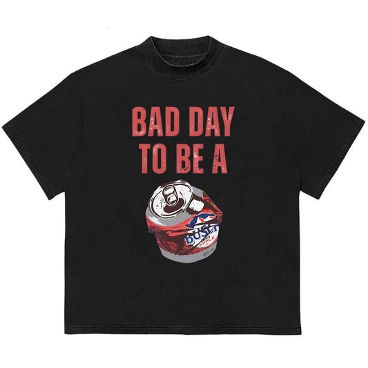 Bad Day to Be a Bapple T-Shirt Soft Cotton Fabric Streetwear Graphic Retro Graphic