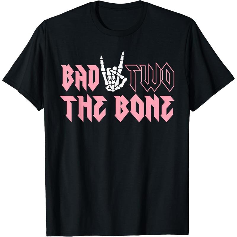 Bad Two the Bone Birthday 2 Years Old Birthday T-Shirt made in usa