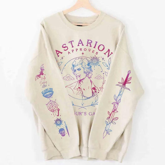 Baldurs Gate 3 Astarion Sweatshirt Hoodie, Astarion Sweater, Gamer Gift, Astarion Rogue, Video Game, Astarion Vamp Sweatshirt, BG3 Merch, Astarion Baldurs Gate 3 Shirtstyle{n002}2