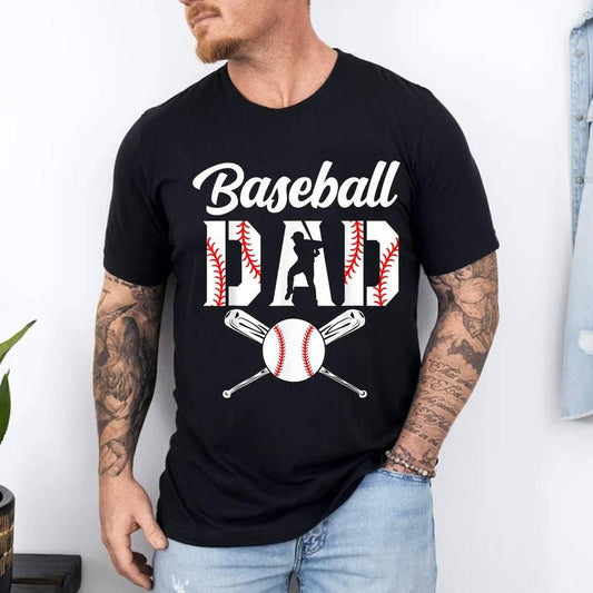 Baseball Sport Lovers For Father's Day T-Shirt | 100% Cotton Tee, Top Menswear