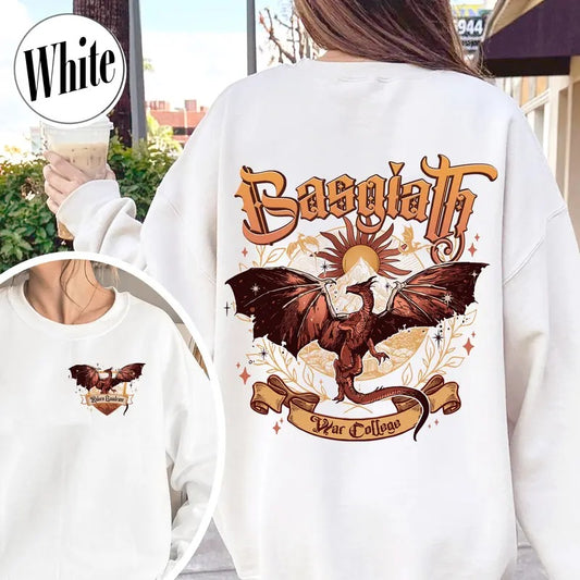 Basgiath War College Sweatshirt, Dragon Rider Shirt, Iron Flame Basgiath War College, Basgiath War College 2 Sided, Basgiath Dragon Rider, Bookish Gift