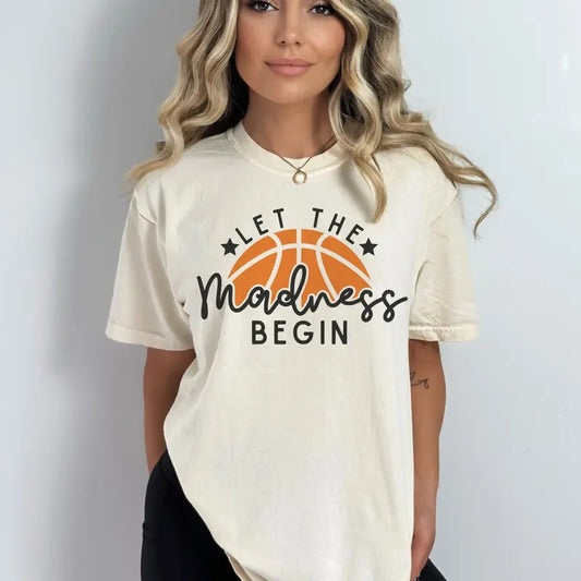 Basketball Madness Tshirt Basketball Tees Basketball T-Shirt Sports Madness Tshirts Womens Basketball Tees Sublimation Graphic Sport T-Shirts Casual Shortsleeve