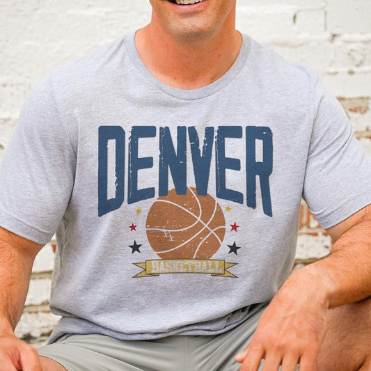 Basketball Team Color T-Shirt Basketball Sports Team Tess Basketball City Tshirts Basketball Sports Tees Unisex Basketball T-Shirts Adult Small thru 3Xlarge Sports Tshirts Unisex Sports T-shirt