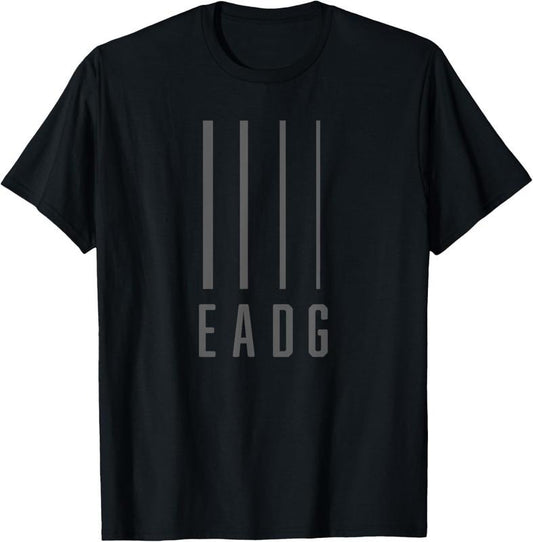 100% Cotton Bass Guitarist / Bass Player Gift - EADG 4 String T-Shirt