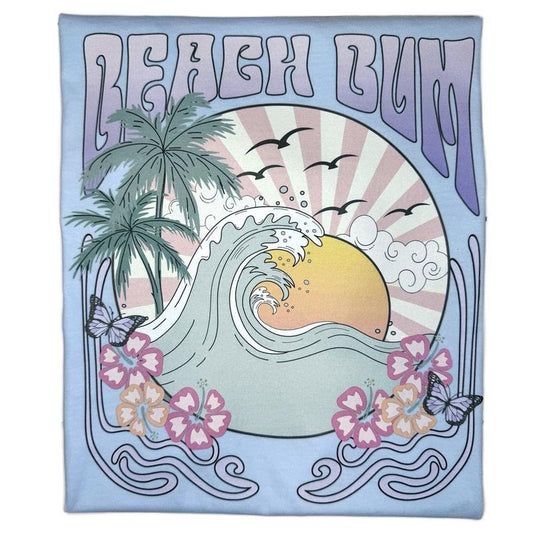 Beach Bum Graphic Tee, Summer Graphic Tee, Beach Bum T-Shirt