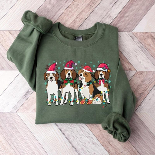 Beagle Christmas Sweater, Christmas Shirt, Beagle Lover Shirt, Dog Christmas Shirt, Holiday Sweater, Beagle Mom Shirt, Dog Mom Shirt