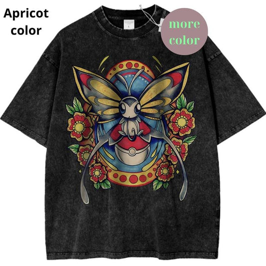 Beautifly Graphic T-Shirt, Pokemon Shirt, PKM Shirt, Anime Shirt, Vintage T-Shirt