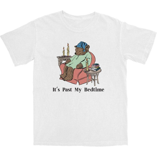 Bedtime Bear Short Sleeve Unisex Soft 100% Cotton Viral Funny T-Shirt Casual Menswear, Womenswear