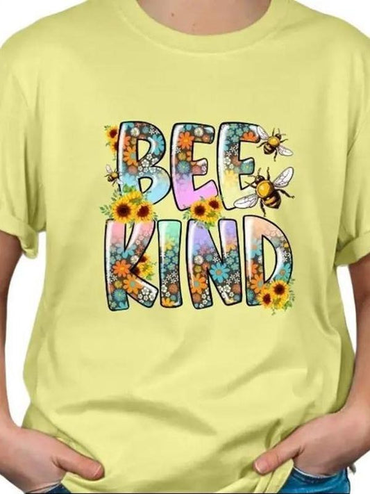 Bee Kind be Kind graphic softstyle T-shirt