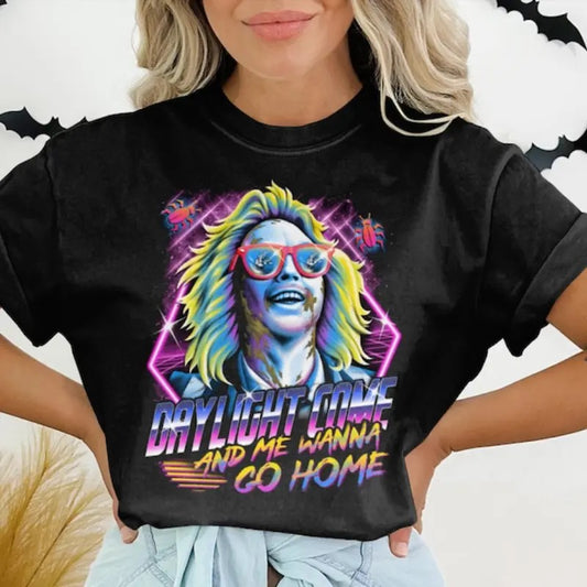 Beetle Juice Tee, The Juice Is Loose, Tim Burton Inspired, Michael Keaton, Horror Movie Character, Horror Movie Sweatshirt, Halloween Sweatshirt, Halloween Shirt, Unisex Classic Cotton Tee with Graphic Print in All Sizes, For Men, For Women