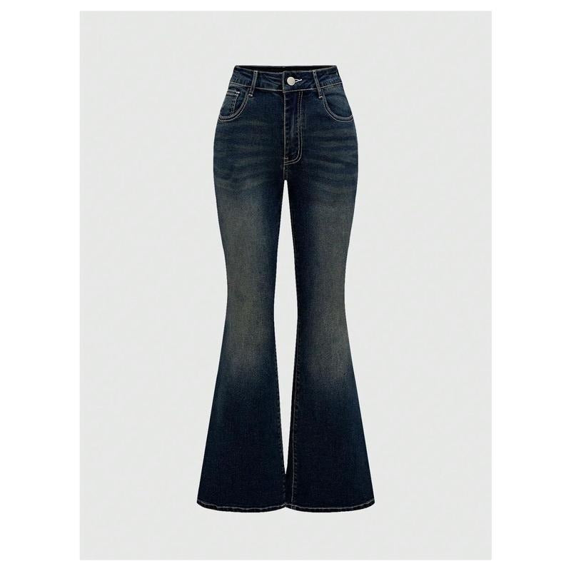 Bell Bottom Jeans Flare Jeans Embroidered Y2K High Waist Pants Womenswear