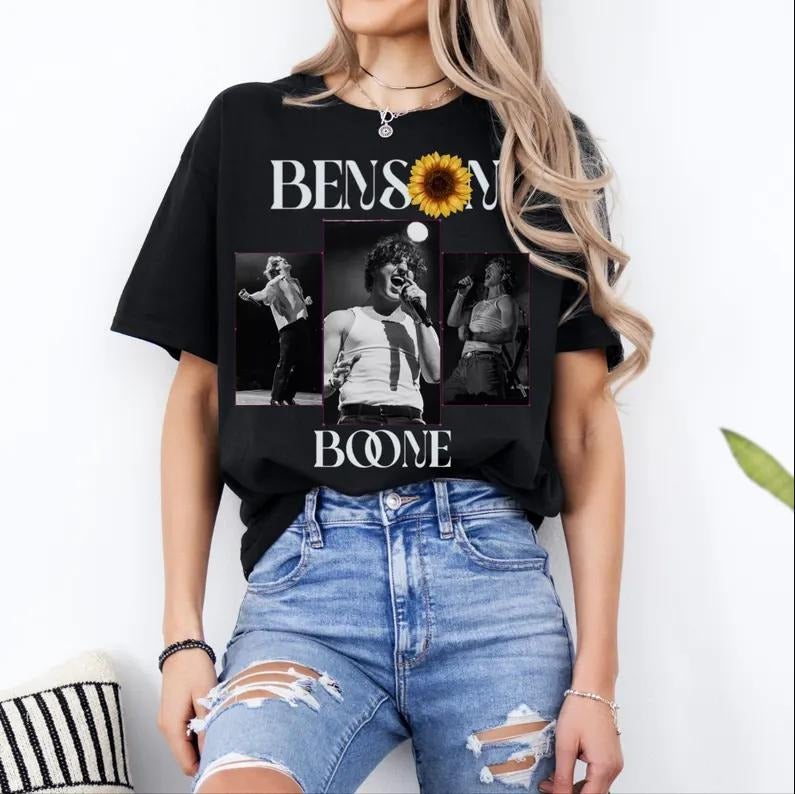 Benson Boone Concert Tee - Soft Unisex T-shirt - Grab Now! Cotton Fabric