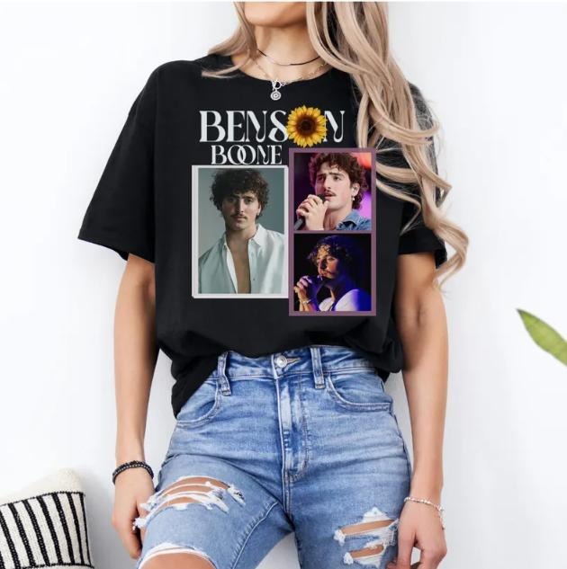 Benson Boone Concert Tee - Soft, Comfy, Unisex - Shop Now! Cotton Fabric