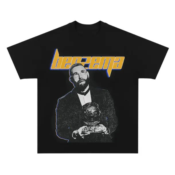 Benzema Y2k T-Shirt, Benzema Graphic Tees, Unisex Soccer Shirt, Sport Merch, Gift For Fan, Cotton comfort Menswear Womenswear Streetwear