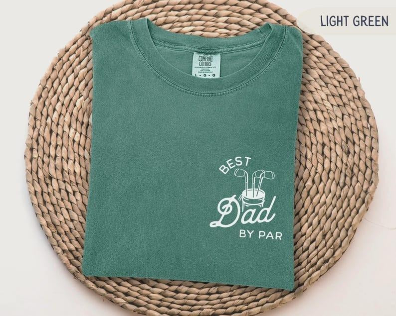 Best Dad By Par Shirt Golf Dad Shirt Fathers Day Gift Golf Shirt For Dad Cool Dads Club Golf Lovers Comfort Colors Shirt