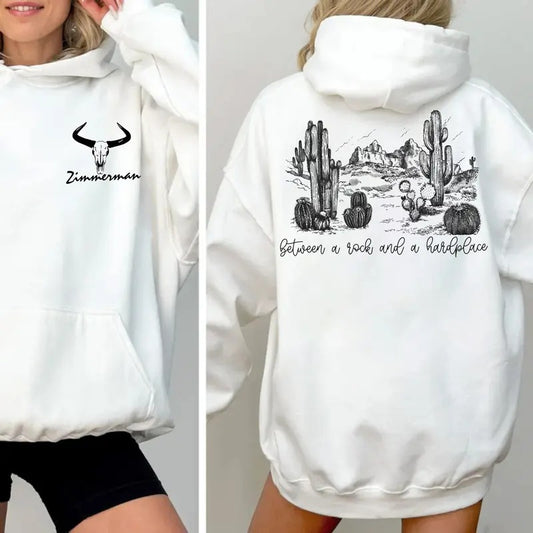 Between Rock And Hardplace, Zimmermann Inspired 2 Sides Shirt, Country Music Apparel, Unisex Sweater Pullover Tee