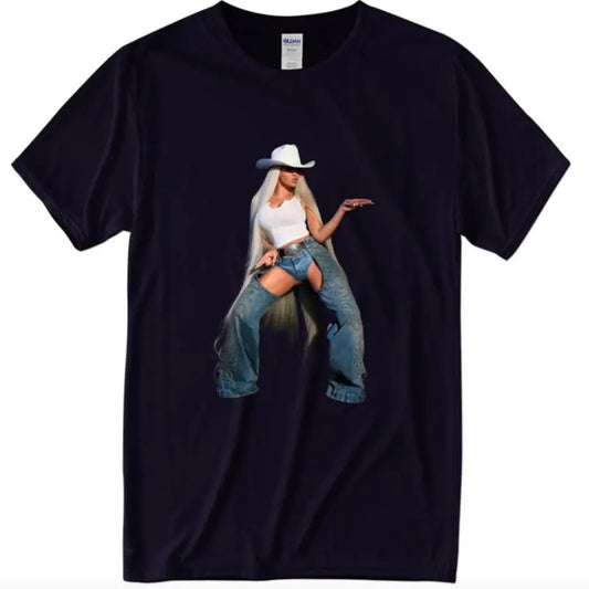 Beyonce Country Music Tee, Beyonce Cowboy Carter T-Shirt, Cowboy Carter Shirt, Beyonce Fan Merch, Act ii country music Top Womenswear Underwear Lady Tshirt Streetwear