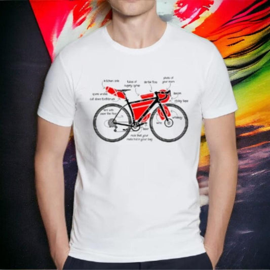 Bicycles  Print t shirt Summer Men t-shirt downhill biking Print Casual Heartbeat stimulation exercise Male Harajuku tshirt  made in usa