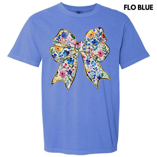 Big Bouquet Bow Comfort Colors T-Shirt 'NLB'