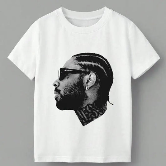 Big Face Graphic Brent Faiyaz Rap Tee  Cotton Unisex