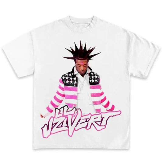 Big Face LillUzi Vert Pink Tape Graphic T-Shirt