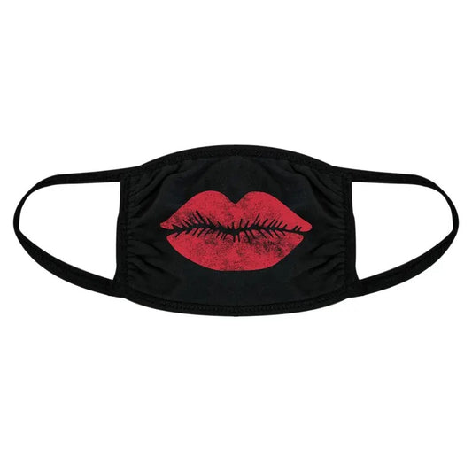 Big Lips Face Mask Funny Kiss Novelty Graphic Nose And Mouth Covering Funny Masks for Adults Love  Novelty Masks for Adults Black