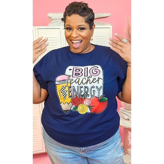 Big Teacher Energy Graphic Shirt