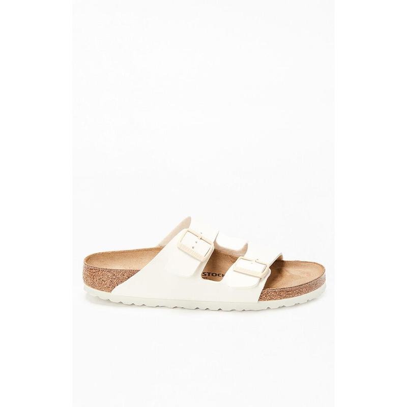 Birkenstock Women's Women's Arizona Slide Sandal Eggshell - Multicolor