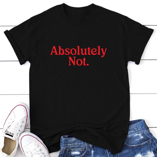 Absolutely Not Apparel, Proudly Printed In The USA, Tee,  Gray / White / Blue / Black #sassy #cute