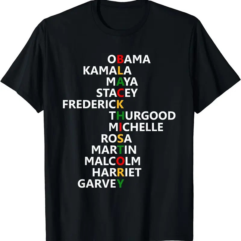 Black History Month Leaders Black History Month T-Shirt | Unisex cotton tee Gifts, Crewneck