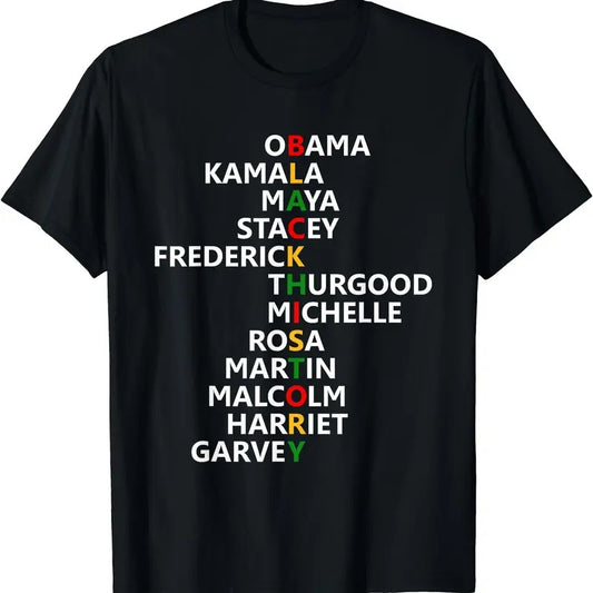 Black History Month Leaders Black History Month T-Shirt | Unisex cotton tee Gifts, Crewneck