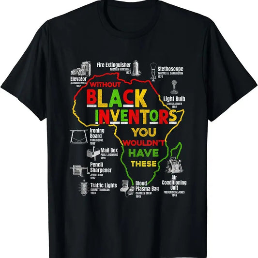 Black Inventors Black History Month African Mens Womens T-Shirt | Unisex cotton tee Gifts, Crewneck