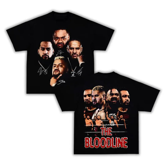 Bloodline Records 2.0 Shirt, Wrestling Tee, WWE Tee, Wrestling Gift, Boxer Tee, Sports Shirt, Athletic Tee Crewneck Clothing Menswear Cotton Top