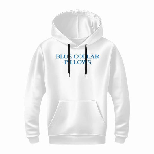 Blue Collar Pillows Hoodie| Blue Collar Wife & Girlfriend Graphic Hoodie| Funny Comfort Hoodie for Wife or Girlfriend | Casual Printed Hoodie
