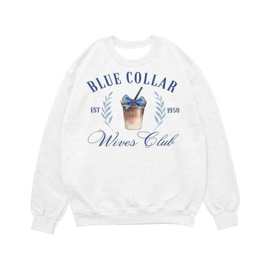 Blue Collar Wives Club Sweatshirt Hoodie, Blue Collar Wives Girlfriends Shirt, Spoiled Wife Shirt, Collar Wife Tee, Blue Collar Hoodie, Somebody's Spoiled Blue Collar Wife Shirt.