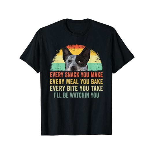 Blue Heeler Lover's Delight: Men's Cotton T-Shirt with Australian Cattle Dog Print - Casual, Loose Fit, Round Neck, All-Season Wear  made in usa