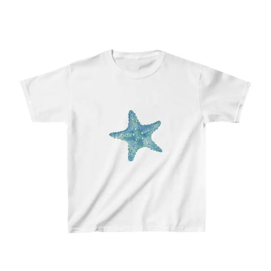 Blue Starfish Baby Tee Y2K Graphic Baby Tee, 90s Baby Tee-graphic baby tee Casual Short Sleeve, Slim-Fitting, Machine Washable, Top for Women - Womenswear