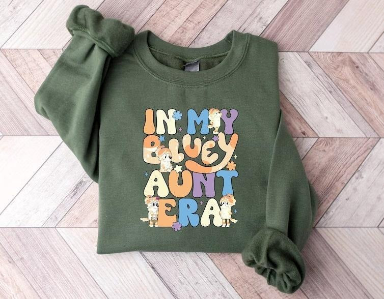 Bluey Aunt Era Shirt, Bluey Family Shirt, Bluey  sweater