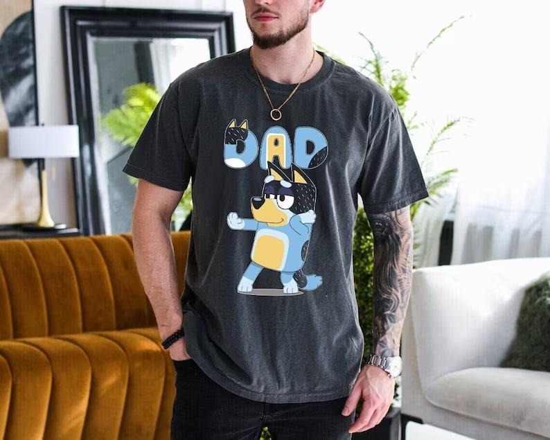 Bluey Bandit Dad Shirt, Cool Dad Club Shirt, Bluey Dad Shirt, Bluey Bingo Family Shirt, Bluey Family Shirt, Dad Birthday Gift, Bluey Shirt