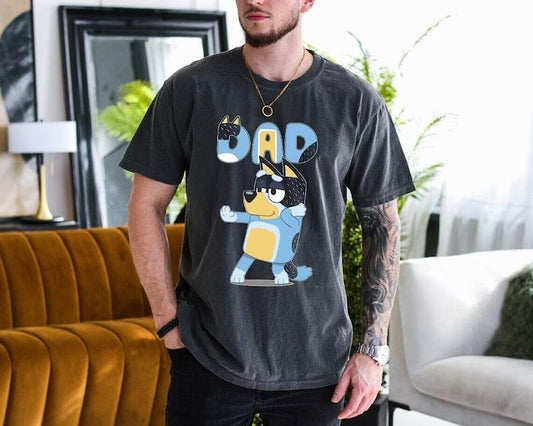 Bluey Bandit Dad Shirt, Cool Dad Club Shirt, Bluey Dad Shirt, Bluey Bingo Family Shirt, Bluey Family Shirt, Dad Birthday Gift, Bluey Shirt
