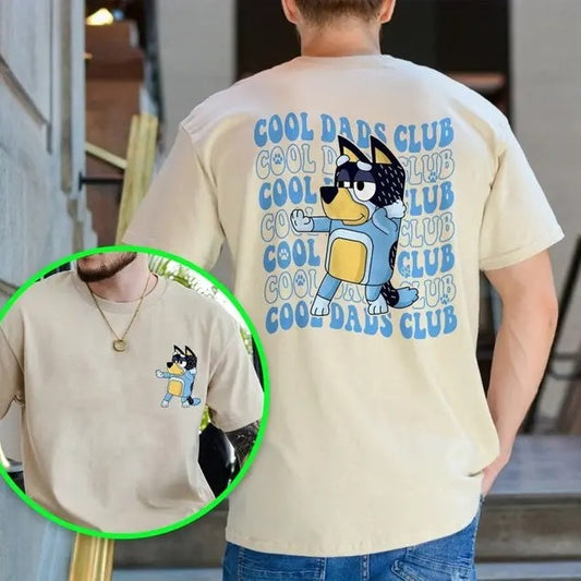 Bluey Cool Dad Club Shirt, Bluey Family Shirt, Bluey Bandit Shirt, Dad Birthday Gift, Dad Bluey Shirt, Bandit Cool Dad Club Tshirt