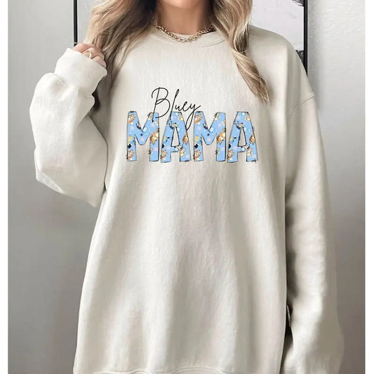 Bluey Mama Shirt, Bluey Mama, Mama Sweatshirt, Bluey Sweatshirt, Mama Shirt, Gift for Mom, Mom Sweatshirt, Bluey Shirt, Unique Mom Shirt, Mama Crewneck