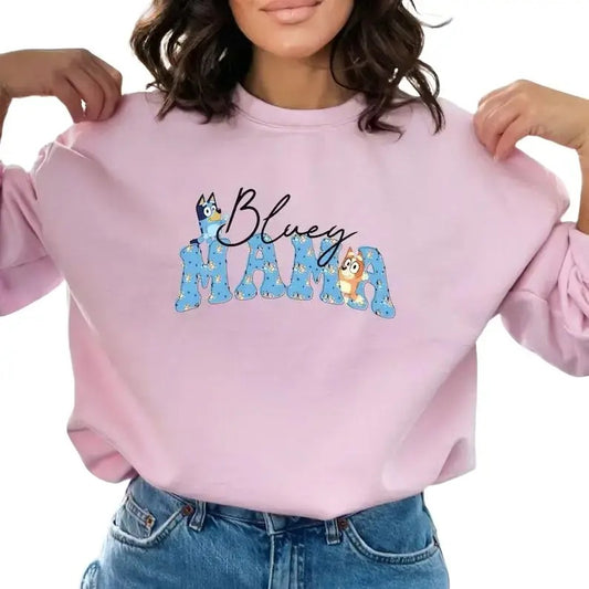 Bluey Mama Shirt, Bluey Mama, Mama Sweatshirt, Bluey Sweatshirt, Mama Shirt, Gift for Mom, Mom Sweatshirt, Bluey Shirt, Unique Mom Shirt, Mama Crewneckstyle{n002}2