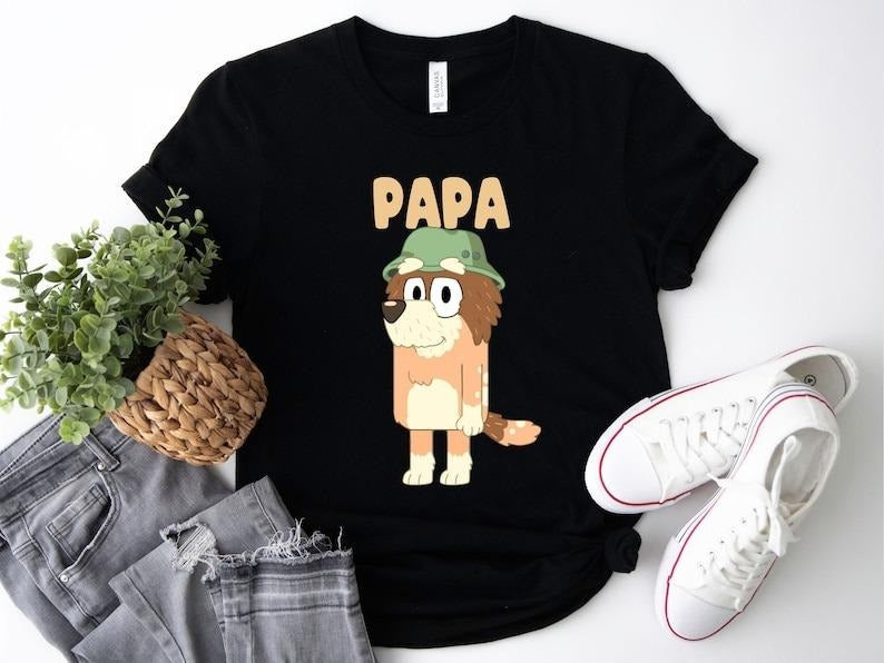 Bluey Papa Shirt, Bluey Dad Shirt, Bluey Granddad Shirt, Bluey Bingo Family Shirt,Fathers Day Shirt, Cool Papa Club Shirt, Dad Birthday Gift