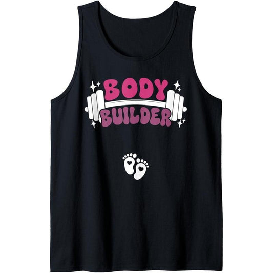 Bodybuilder Baby Pregnancy Workout Pregnant Women Tank Top made in usa