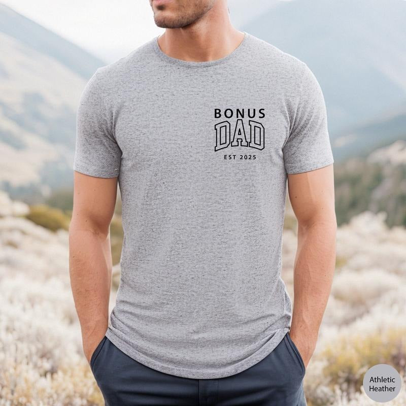 Bonus Dad Shirt, Fathers Day Gift For Stepdad, Bonus Dad Tshirt, Bonus Father Gift, Stepdad Fathers Day Gift, Unisex Short Sleeve Tee, Classic Streetwear