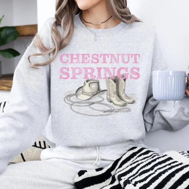 BookTok Chestnut Springs Sweatshirt, bookish clothing, romantasy, dark romance, spicy book club, morally grey, smut reader gift, tbr