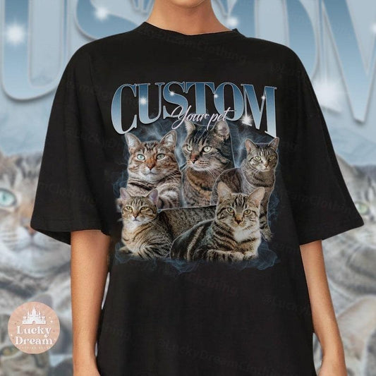 Bootleg Rap PET Shirt, Custom Pet, Photo - Vintage Graphic 90s Tshirt, Your Own Bootleg Idea Here, Insert Your Design